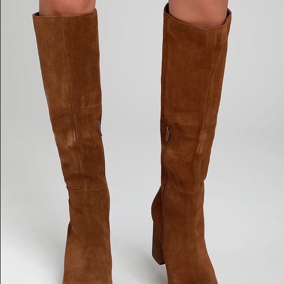 chestnut suede boots